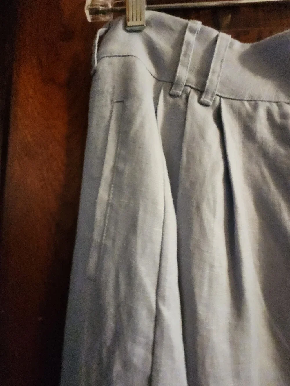 Posse Parker Light Blue Linen Pant And Vest Set